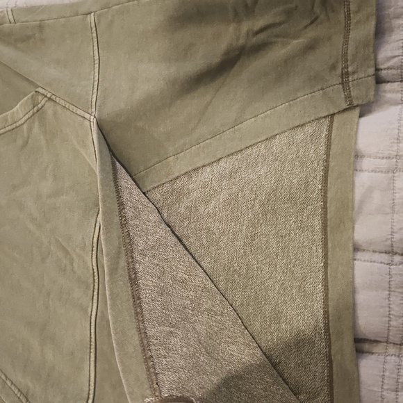 7 For All Mankind Green Hoodie Mini Dress Size L, New With Tags! - Picture 10 of 11